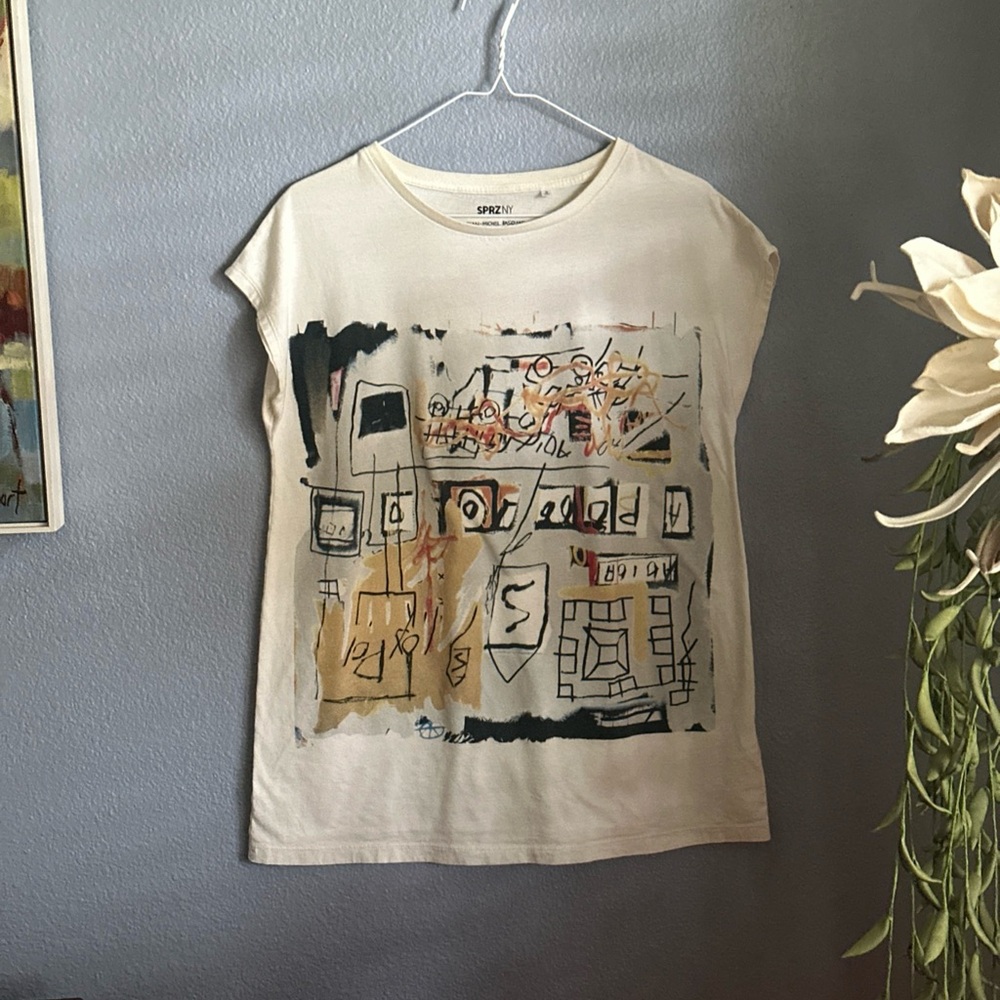 SPRZNY JEAN-MICHEL-BASQUIAT medium Ladies Tee Abstract Artist